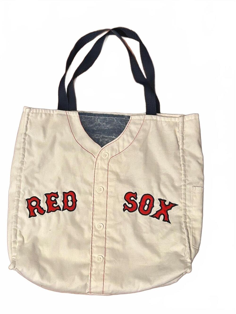 MLB Boston Red Sox Jersey Style Tote Bag with Number 34